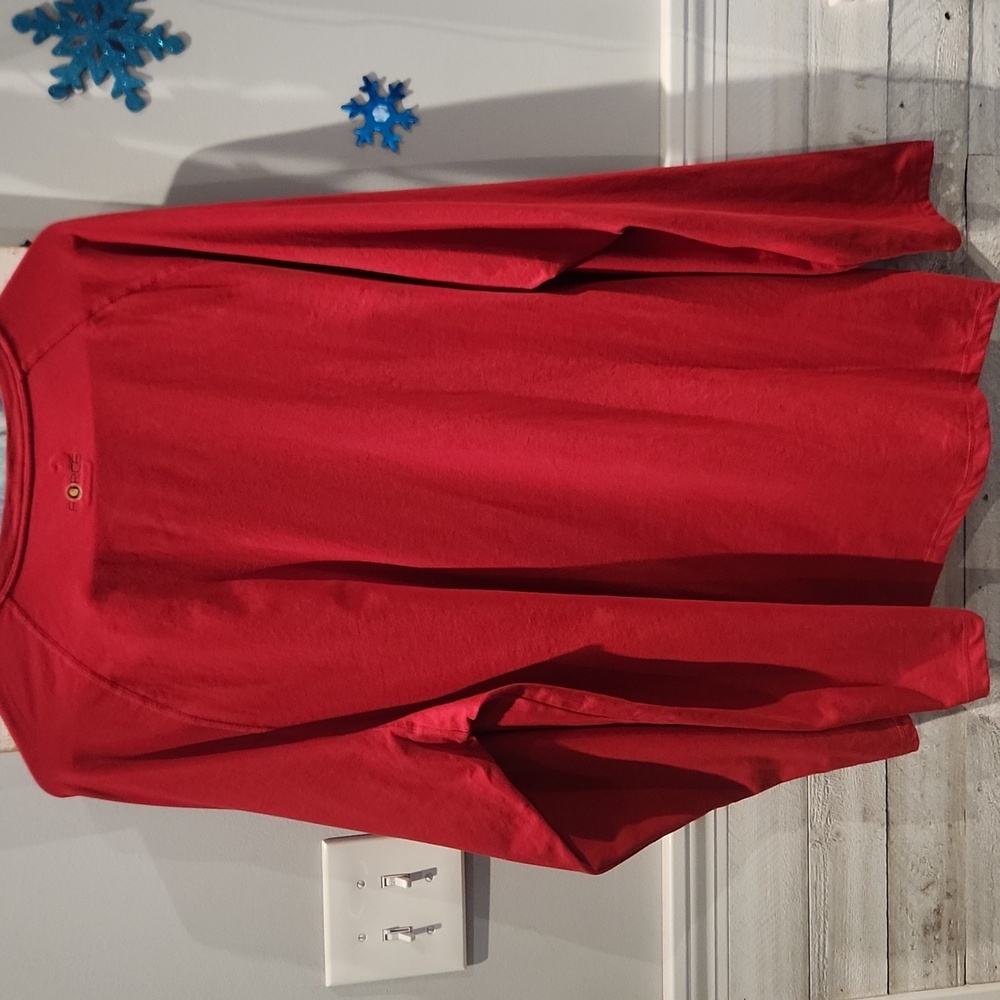 Carhartt Relaxed Fit Men's Sz 2XL Bold Red Long Sleeve T-shirt - Picture 8 of 8